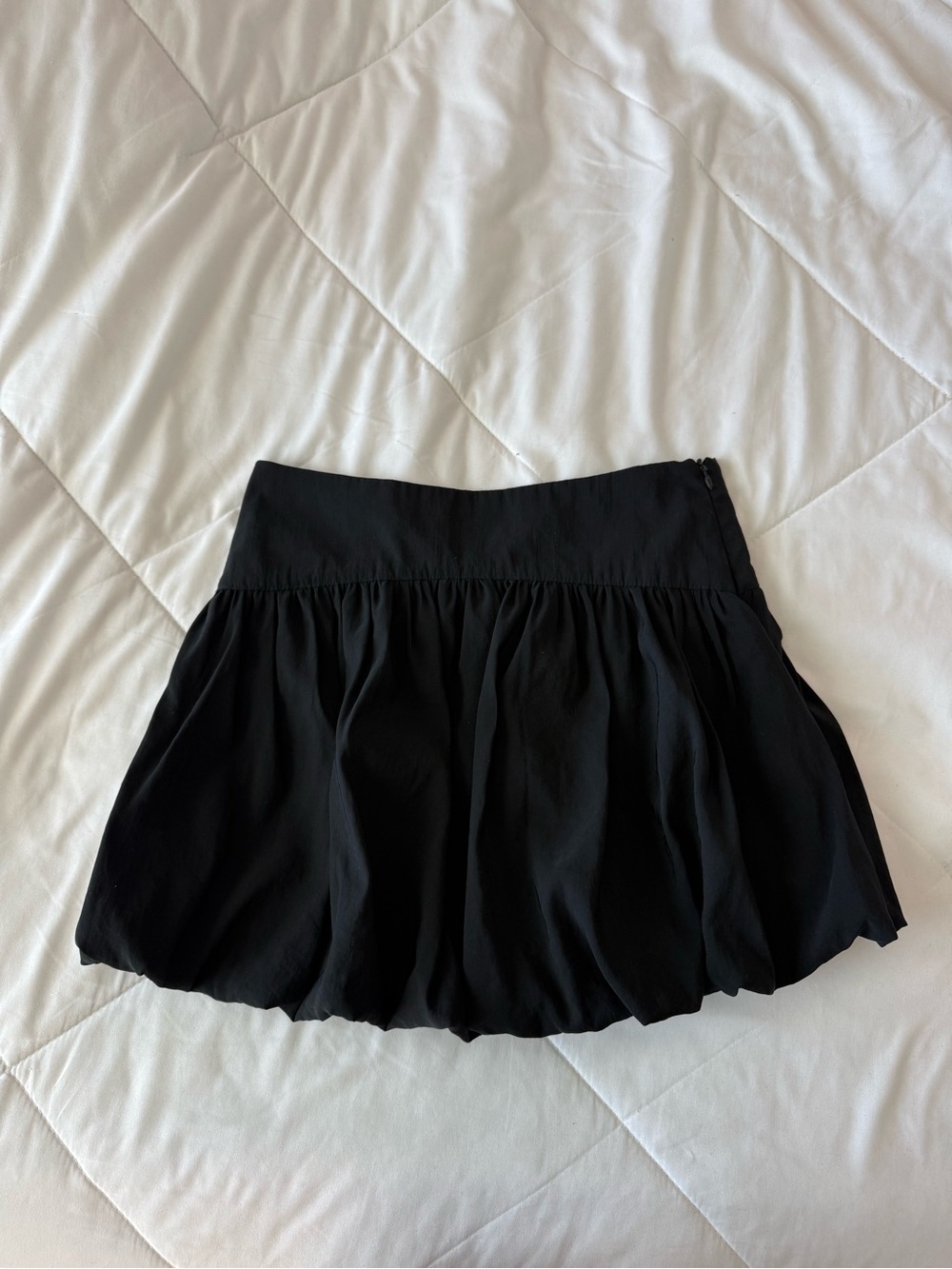 Zara Black Bubble Mini Skirt